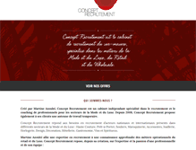 Tablet Screenshot of concept-recrutement.fr